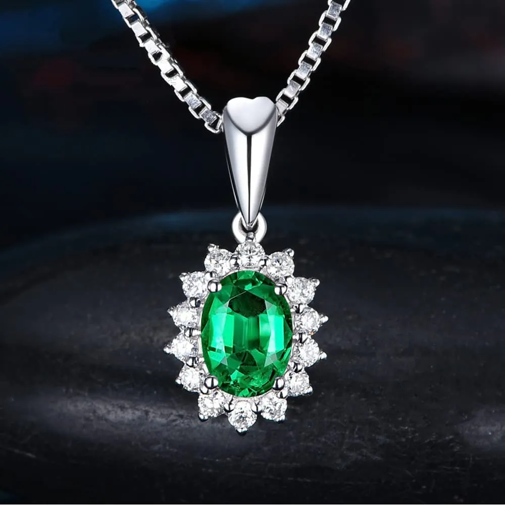 FFWTPY Parure Gioielli Donna Ovale Rubino e Cristallo con Collana, Orecchini e Anello - immagine 7