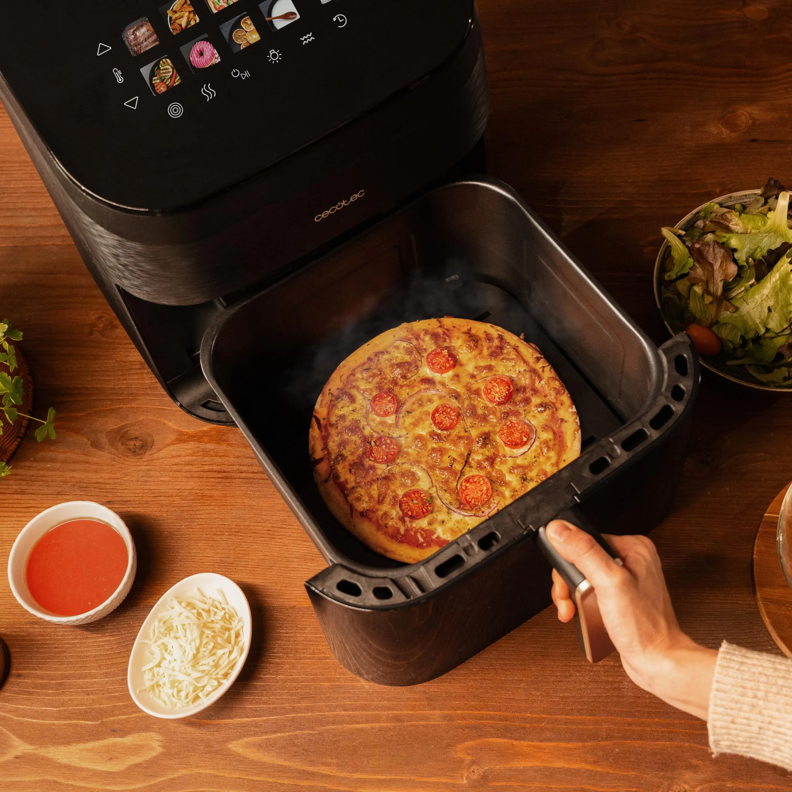 Cecotec Cecofry&Grill Smokin' 8500 Plus Friggitrice ad Aria, Grill e Affumicatore 8,5L, 2200W - immagine 7