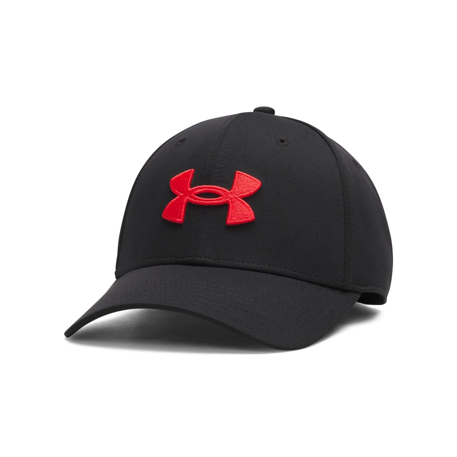 Under Armour Blitzing Stretch Fit Cap, Black / Racer Red, S/M Men's - immagine 2