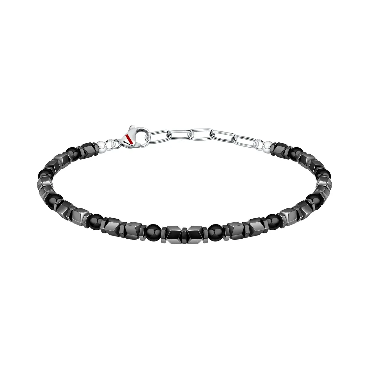 Sector No Limits Basic Bracciale Uomo in acciaio, smalto, ematite, agata nera - SZS97 - immagine 1