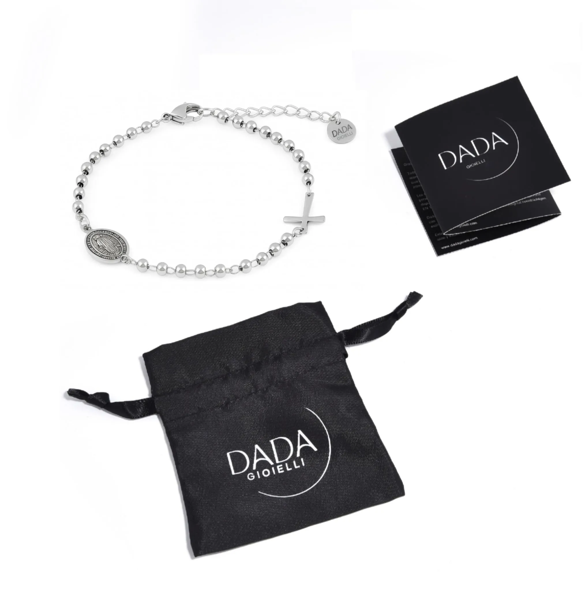 Dada Gioielli Bracciale Religioso Unisex in Acciaio Inox Regolabile - immagine 6