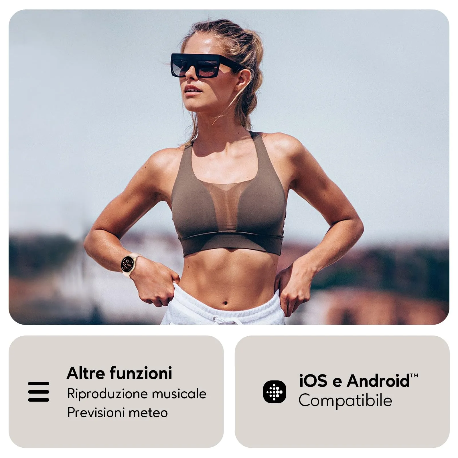 AcclaFit Smartwatch con Chiamate Bluetooth, Display 1.38", 147+ Modalità Sportive, Cardiofrequenzimetro, Sonno, IP68 Impermeabile, Compatibile con Android e iOS - immagine 7