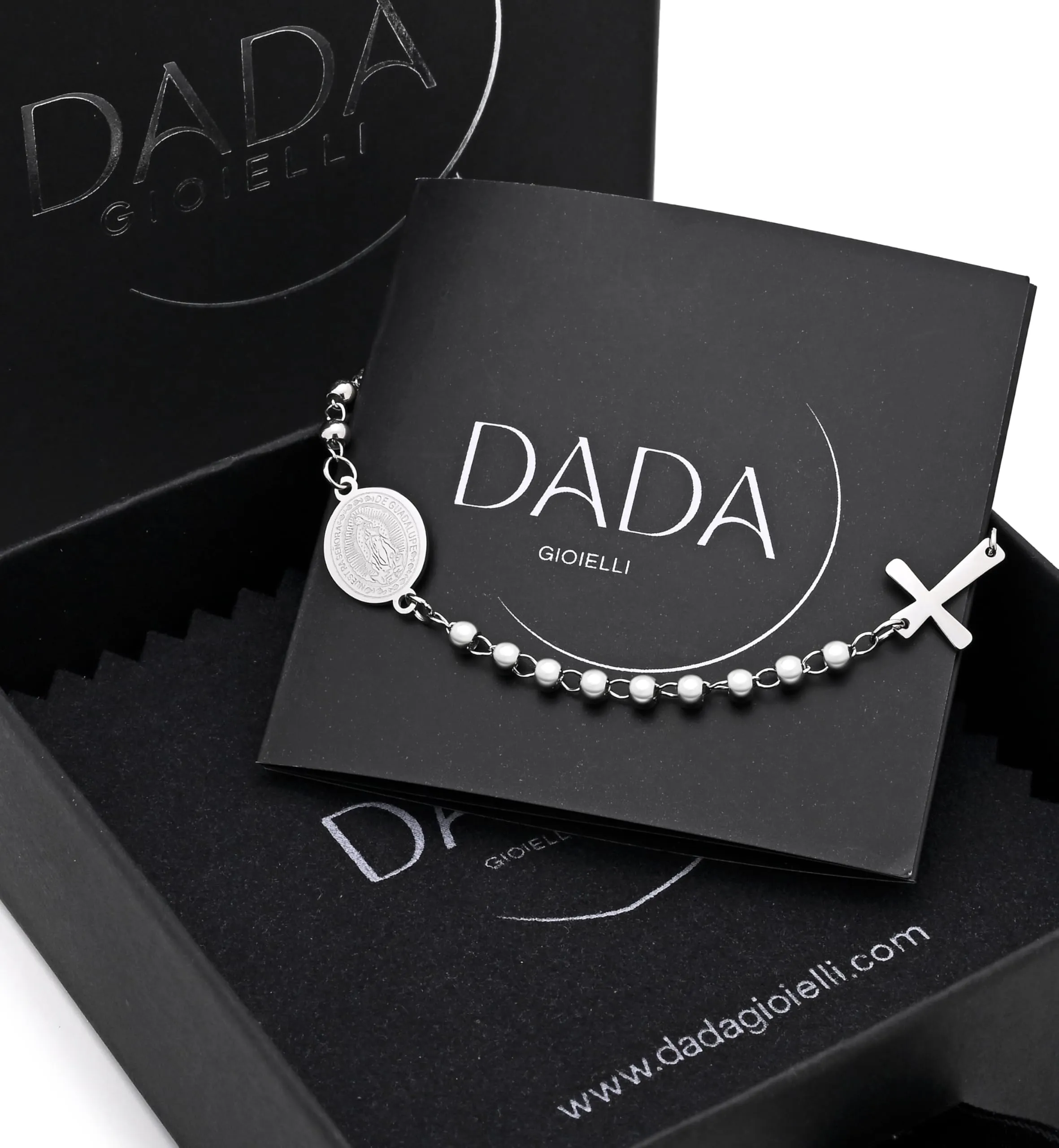 Dada Gioielli Bracciale Religioso Unisex in Acciaio Inox Regolabile - immagine 3