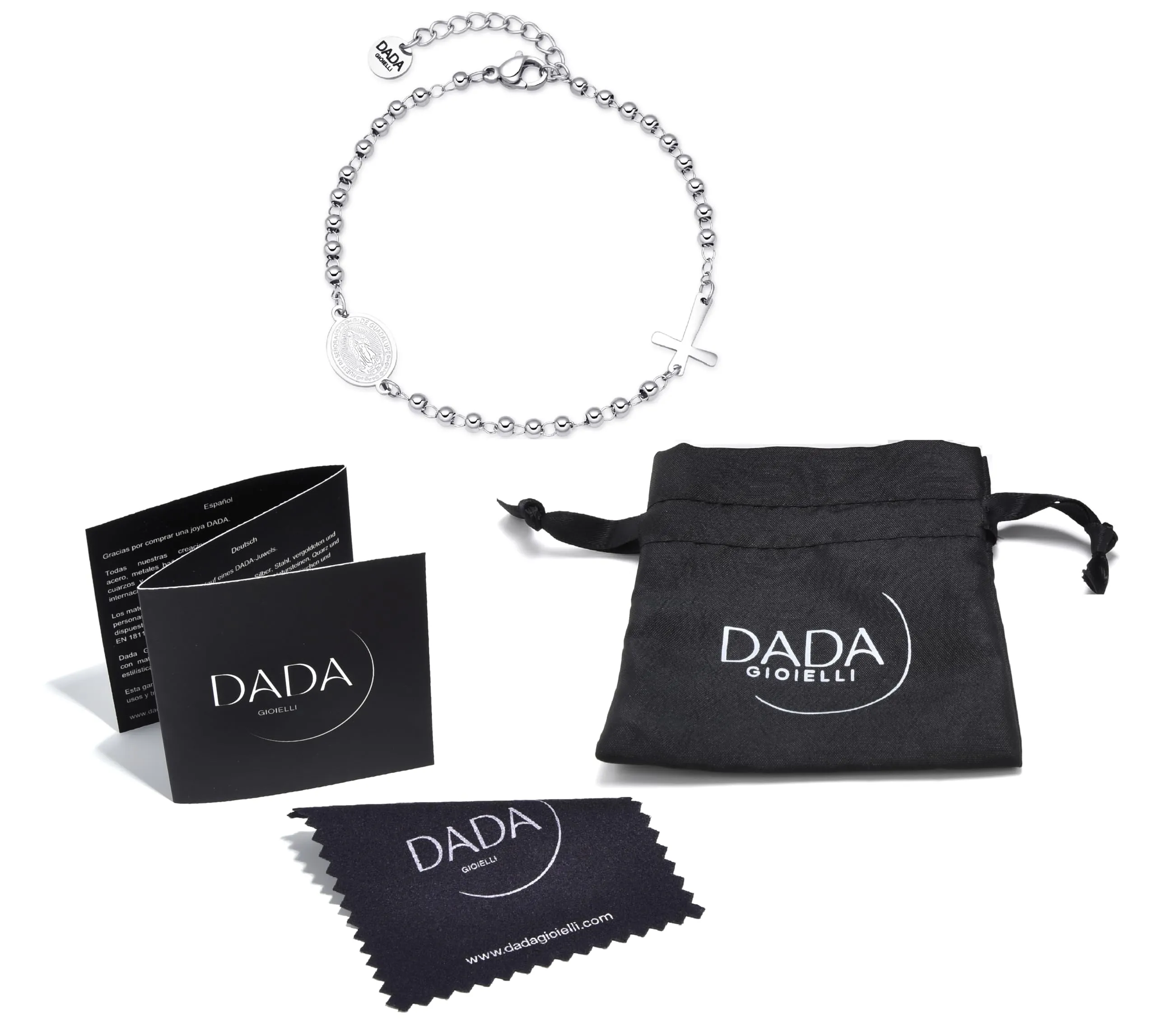 Dada Gioielli Bracciale Religioso Unisex in Acciaio Inox Regolabile - immagine 6
