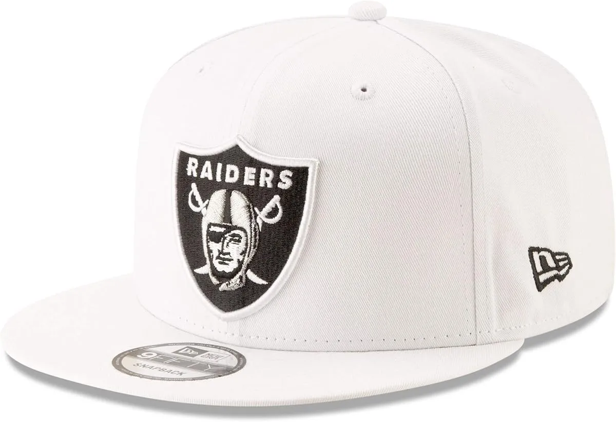 New Era NFL 9FIFTY Las Vegas Raiders Cappello Regolabile - Bianco, Taglia Unica - immagine 1