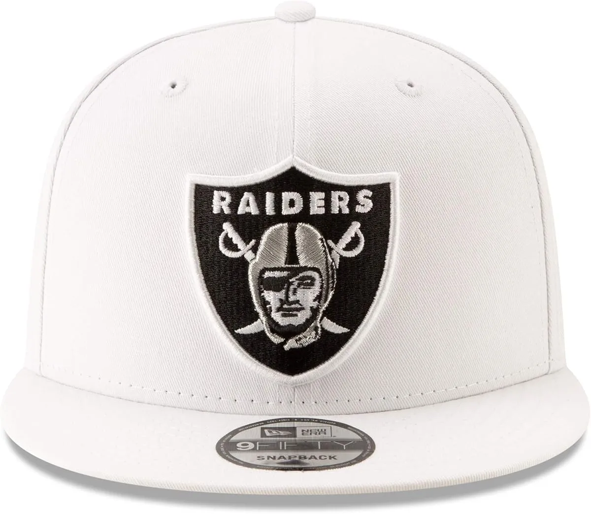 New Era NFL 9FIFTY Las Vegas Raiders Cappello Regolabile - Bianco, Taglia Unica - immagine 2
