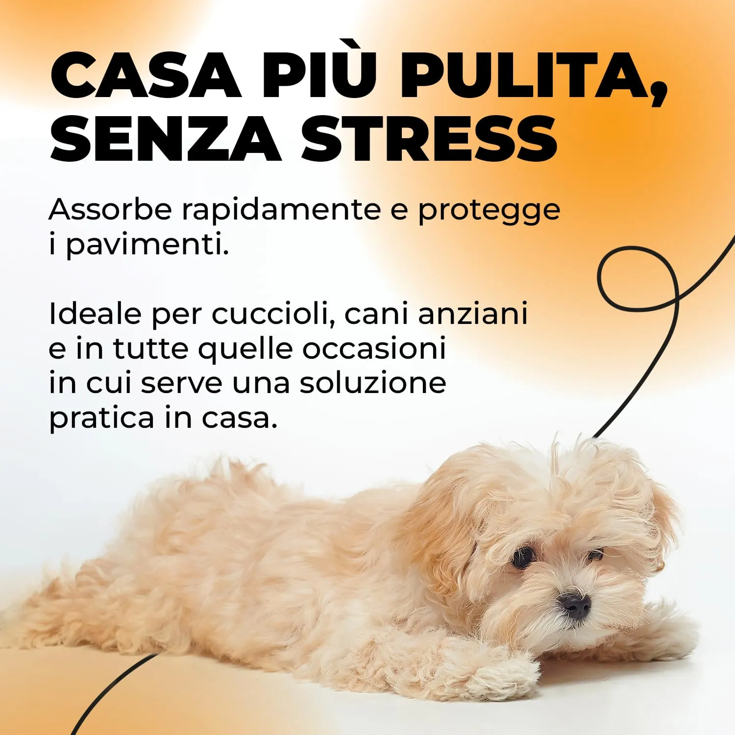 ErrecHome Traversine Assorbenti per Cani con Adesivo, 60x60 cm, 100 Pezzi - immagine 2