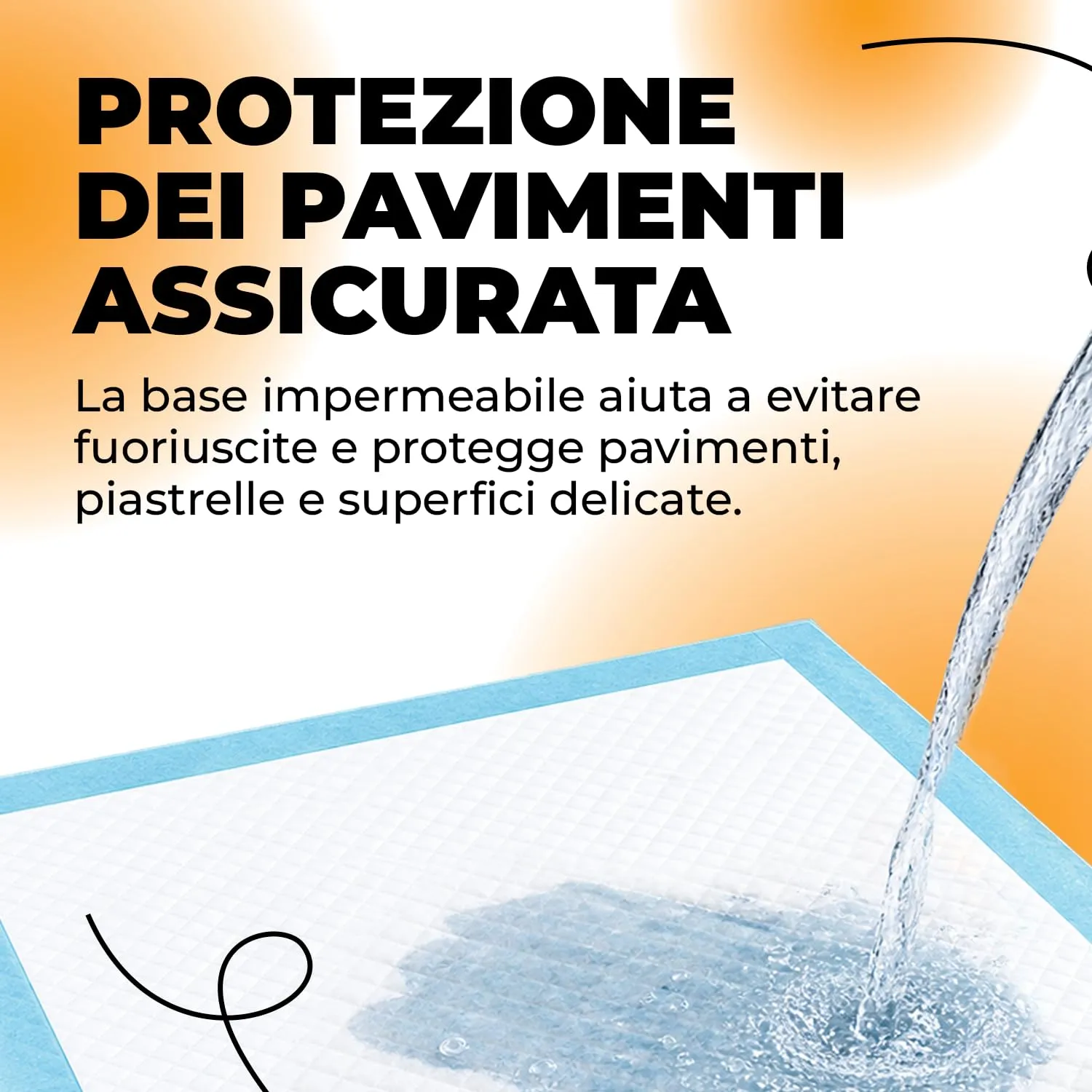 ErrecHome Traversine Assorbenti per Cani con Adesivo, 60x60 cm, 100 Pezzi - immagine 5