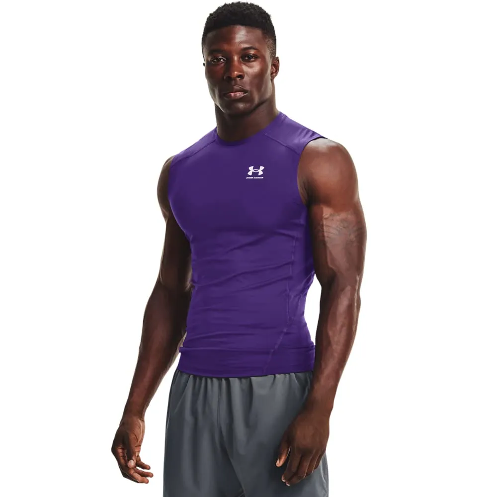 Under Armour Maglietta HeatGear senza maniche a compressione da uomo - immagine 1