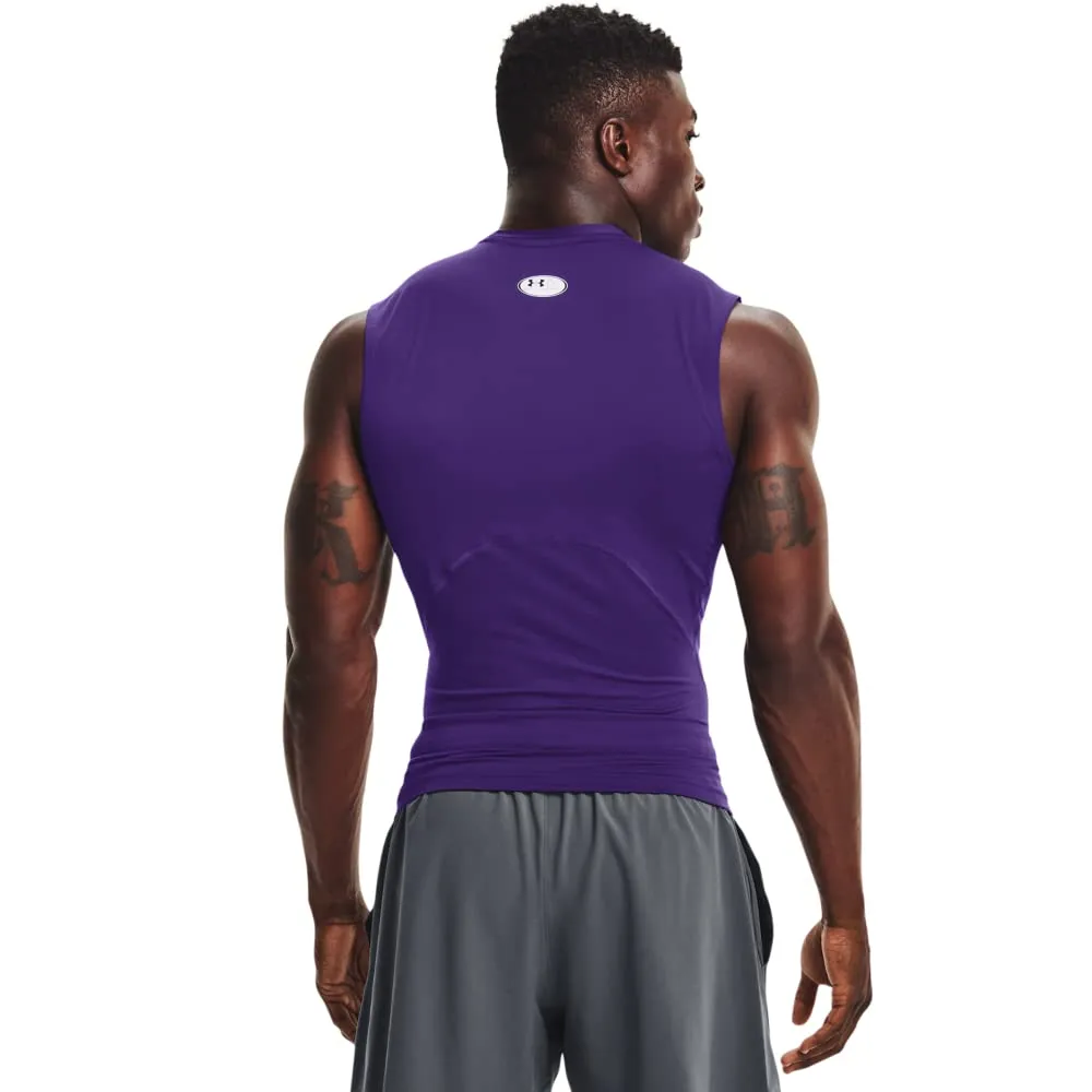 Under Armour Maglietta HeatGear senza maniche a compressione da uomo - immagine 2
