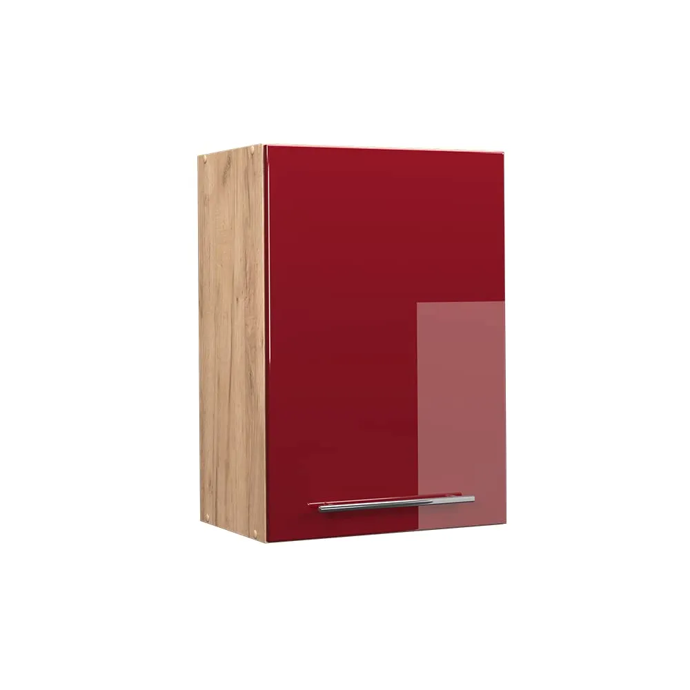 Vicco Pensile da Cucina Fame-Line, Bordeaux Lucido, 50 cm - immagine 1