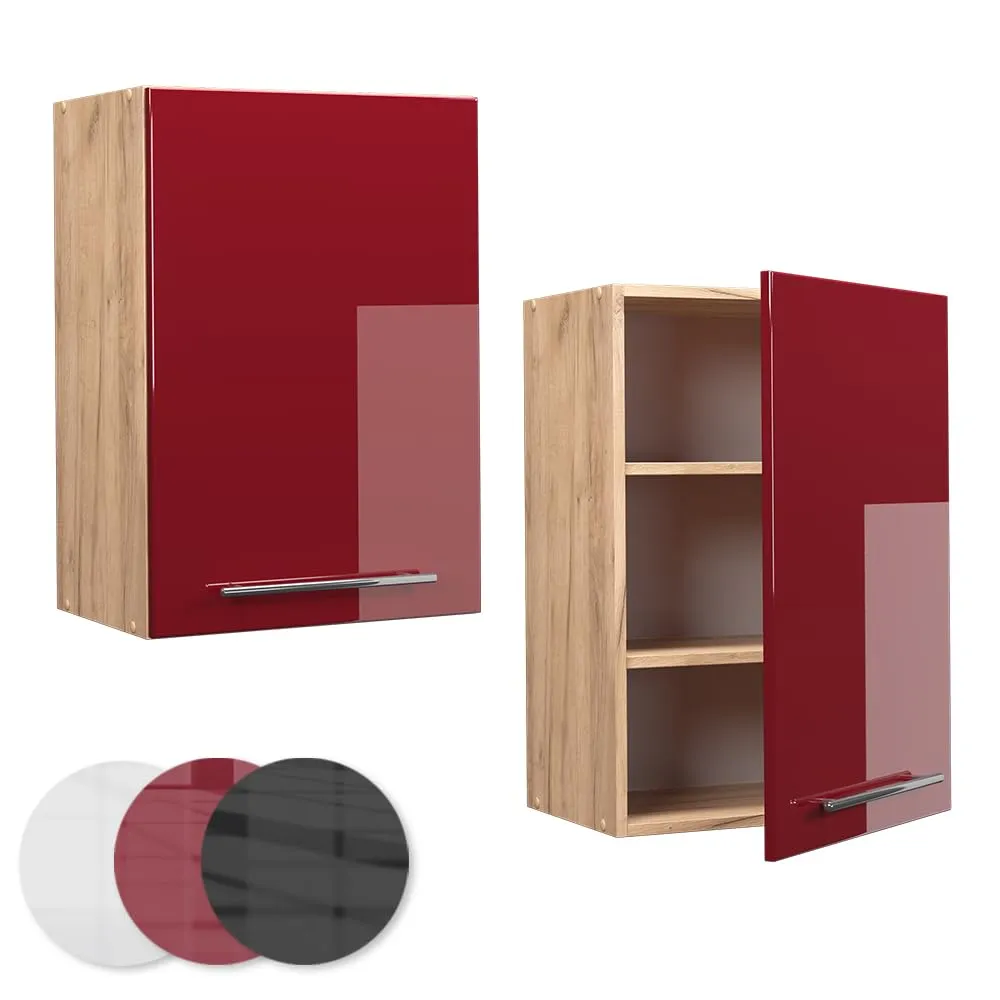 Vicco Pensile da Cucina Fame-Line, Bordeaux Lucido, 50 cm - immagine 5