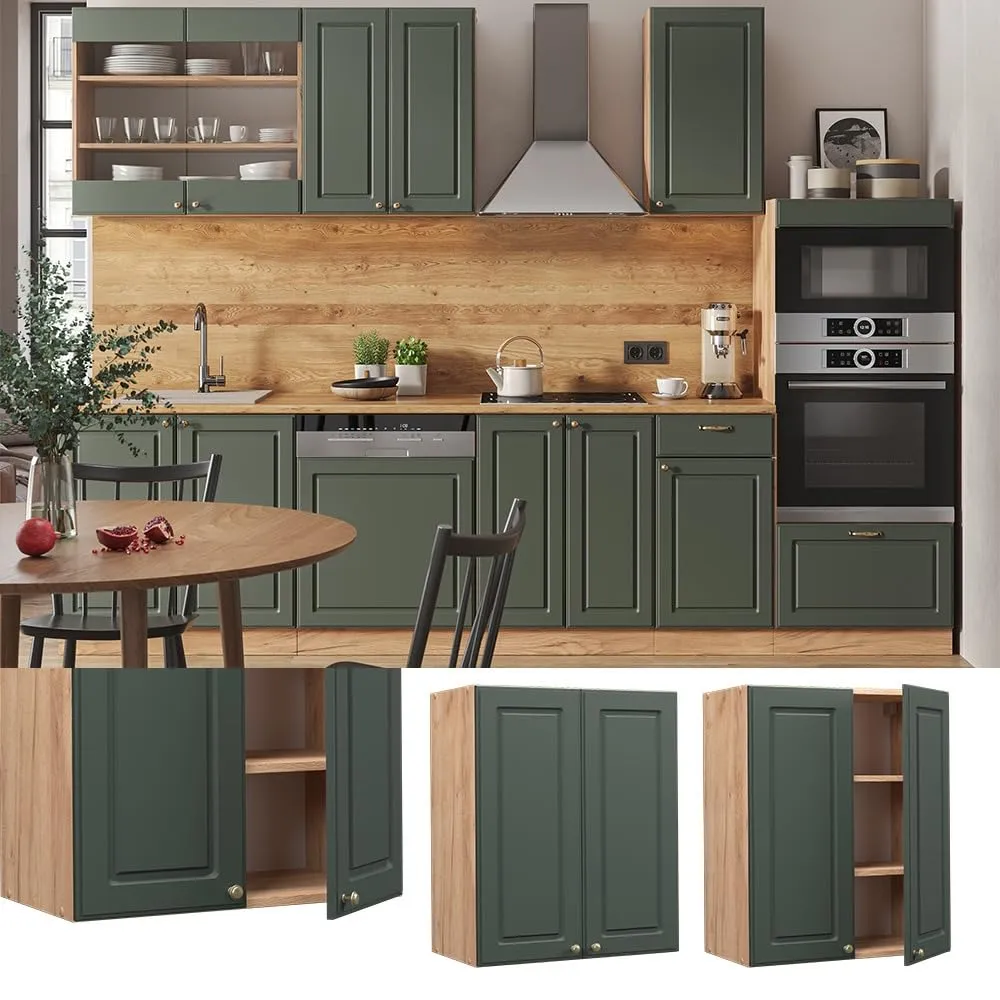 Vicco Pensile da cucina Fame-Line, Verde-oro country, 60 cm - immagine 2