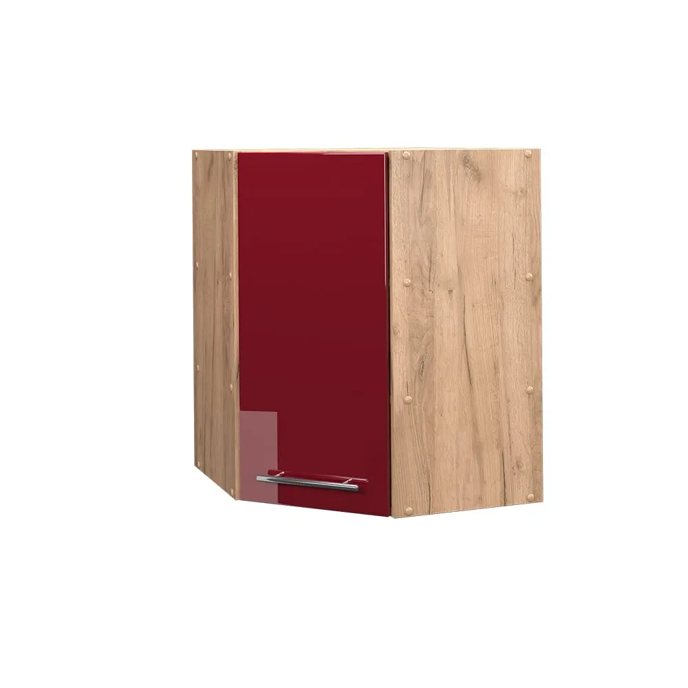 Vicco Mobile angolare da cucina Fame-Line, Bordeaux lucido, 57 cm - immagine 1