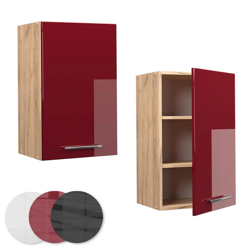 Vicco Pensile da cucina Fame-Line, Bordeaux lucido, 45 cm - immagine 5