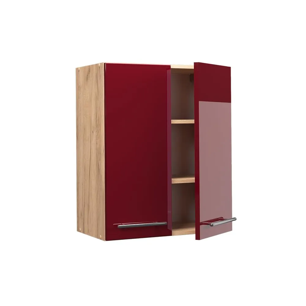 Vicco Pensile da Cucina Fame-Line, Bordeaux Lucido, 60 cm - immagine 4