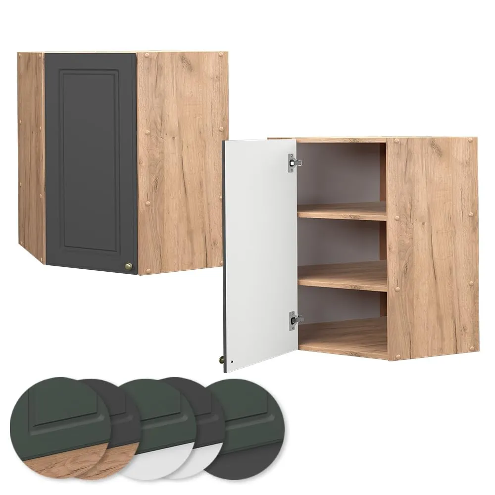 Vicco Fame-Line Mobile Angolare da Cucina, Antracite-Oro, 57 cm - immagine 5