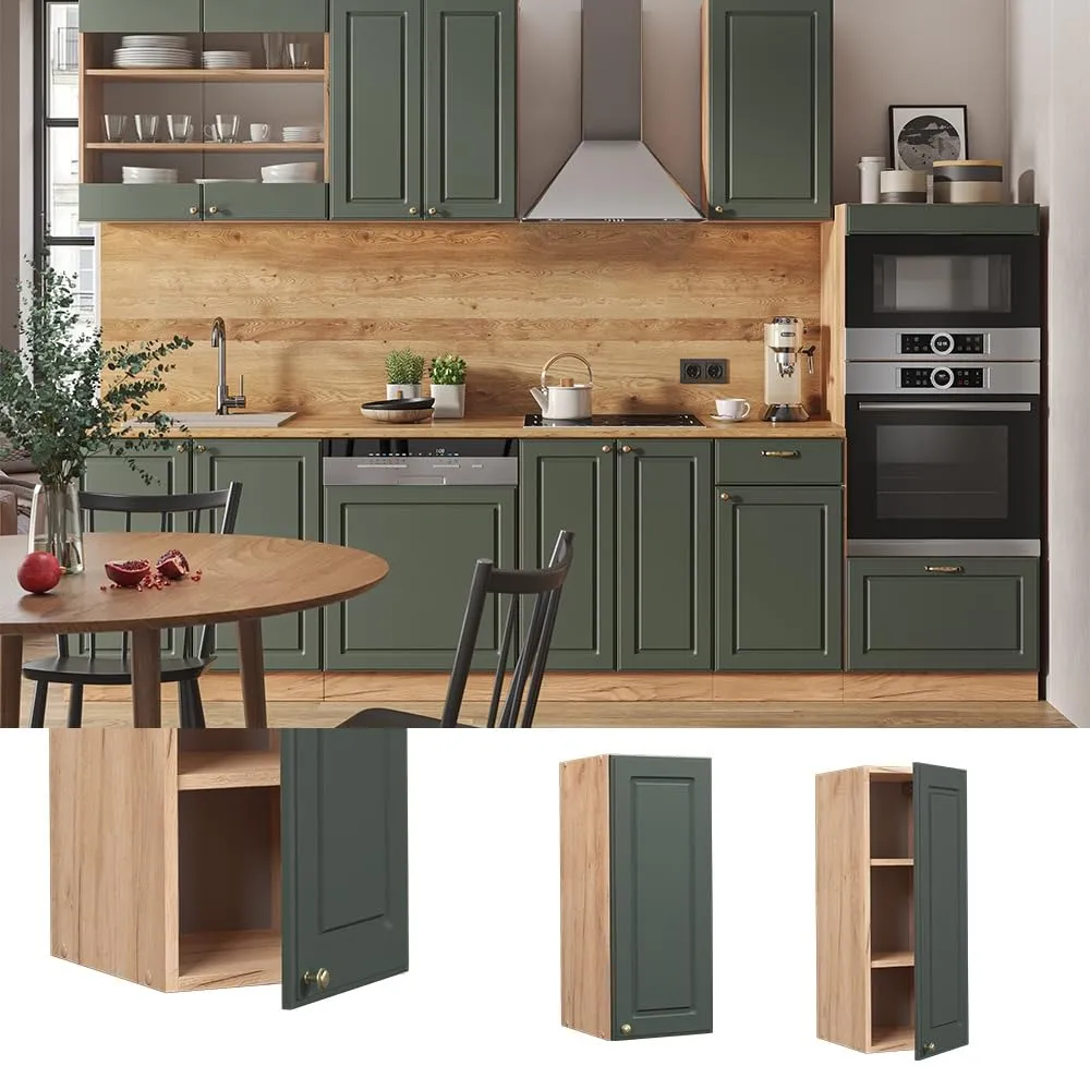 Vicco Pensile da cucina Fame-Line, Verde-oro country, 30 cm - immagine 3