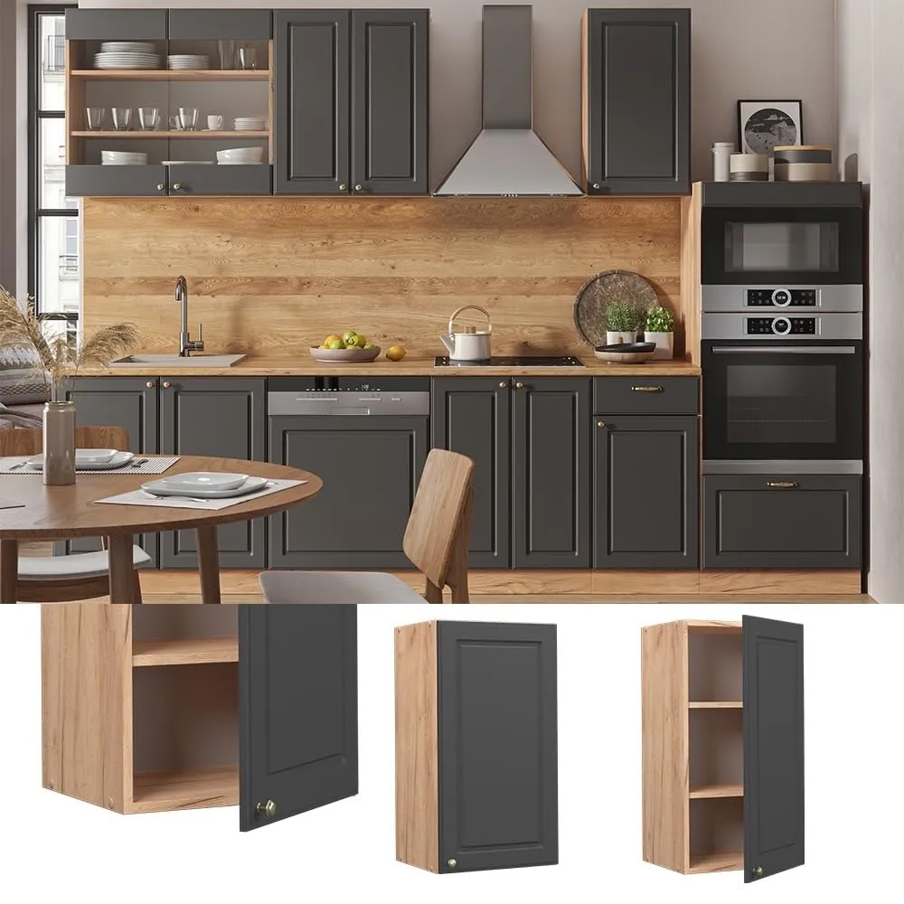 Vicco Pensile da cucina Fame-Line, Antracite-oro, 40 cm - immagine 2