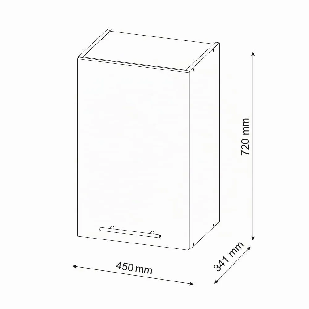 Vicco Pensile da cucina Fame-Line, Antracite-oro, 45 cm - immagine 2