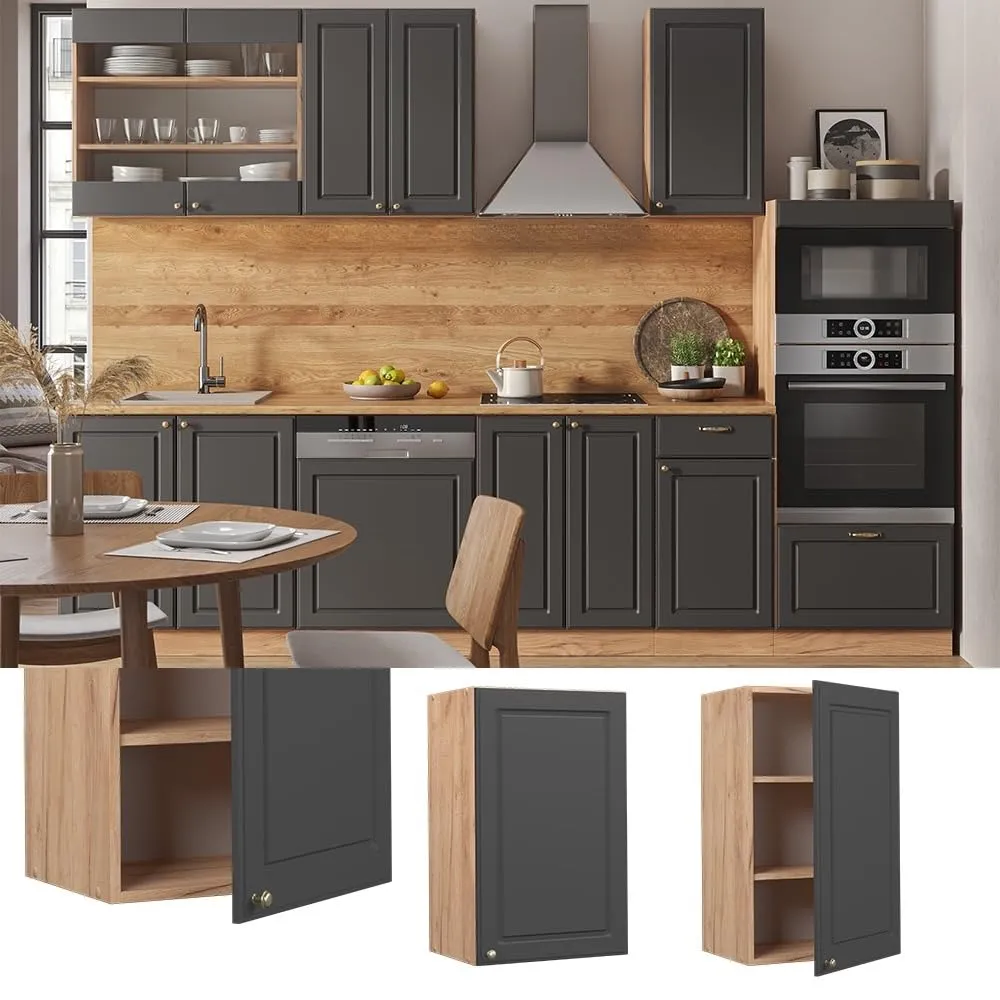 Vicco Pensile da cucina Fame-Line, Antracite-oro, 45 cm - immagine 3