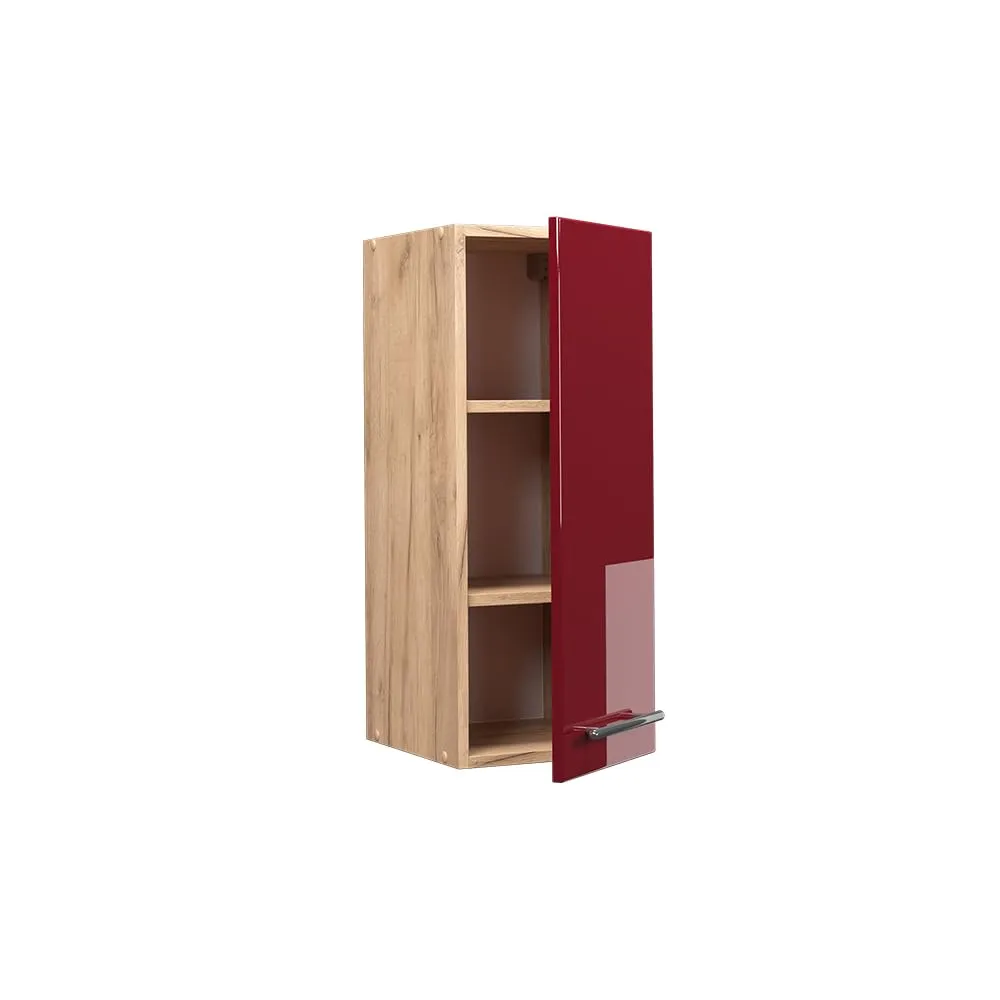 Vicco Pensile da cucina Fame-Line, Bordeaux lucido, 30 cm - immagine 4