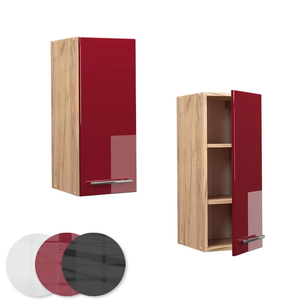 Vicco Pensile da cucina Fame-Line, Bordeaux lucido, 30 cm - immagine 5