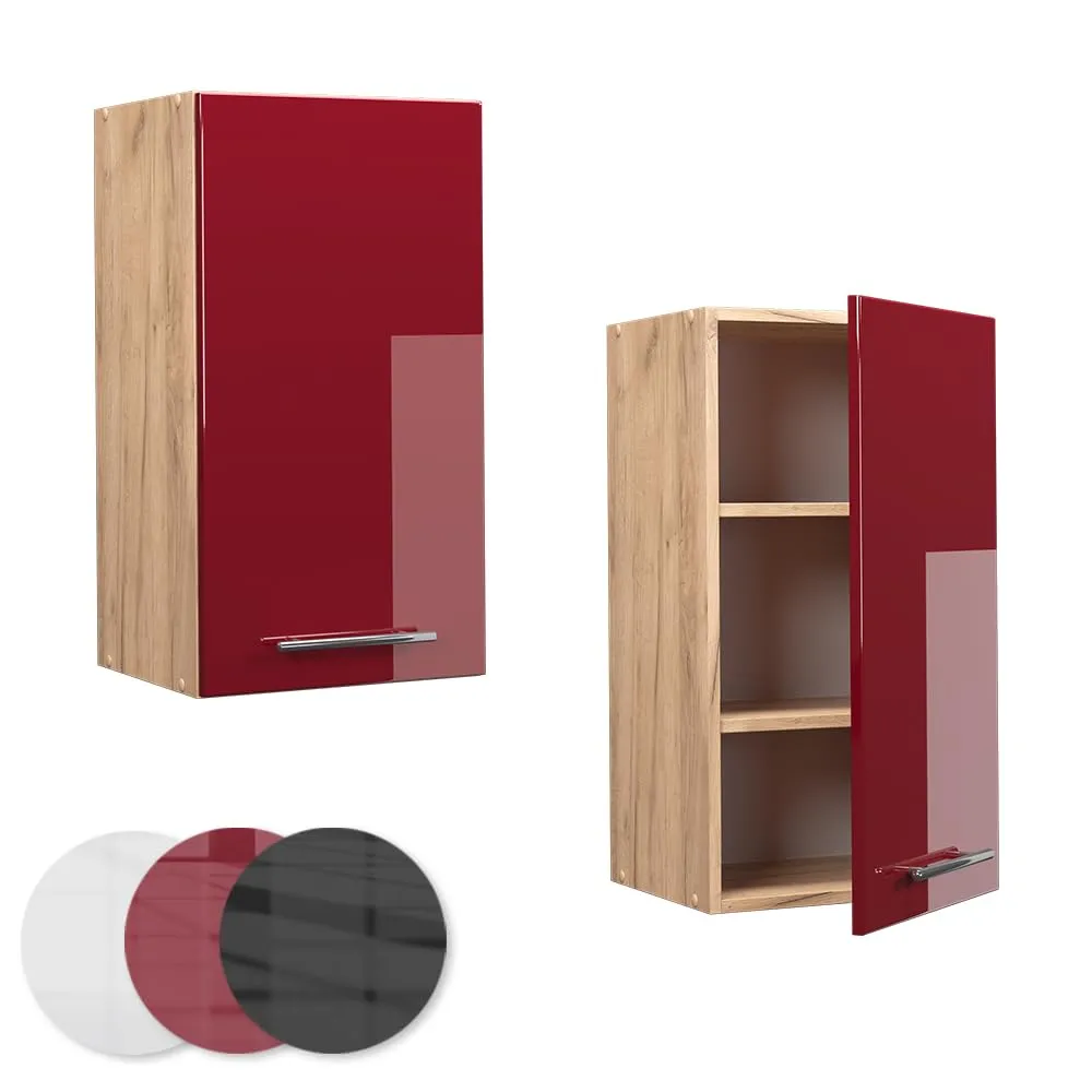 Vicco Pensile da cucina Fame-Line, Bordeaux lucido, 40 cm - immagine 5