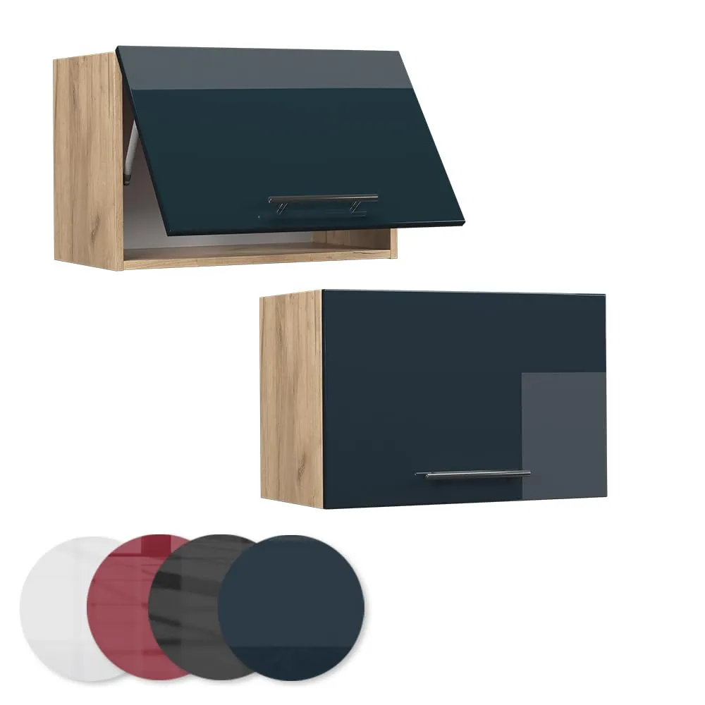 Vicco Pensile da cucina Fame-Line, Blu scuro lucido, 60 cm - immagine 5