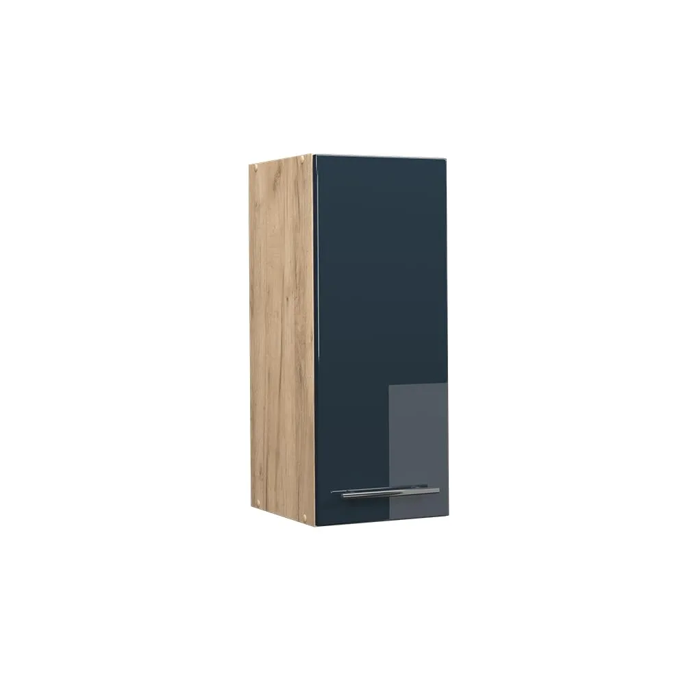 Vicco Pensile da cucina Fame-Line, Blu scuro lucido, 30 cm - immagine 1