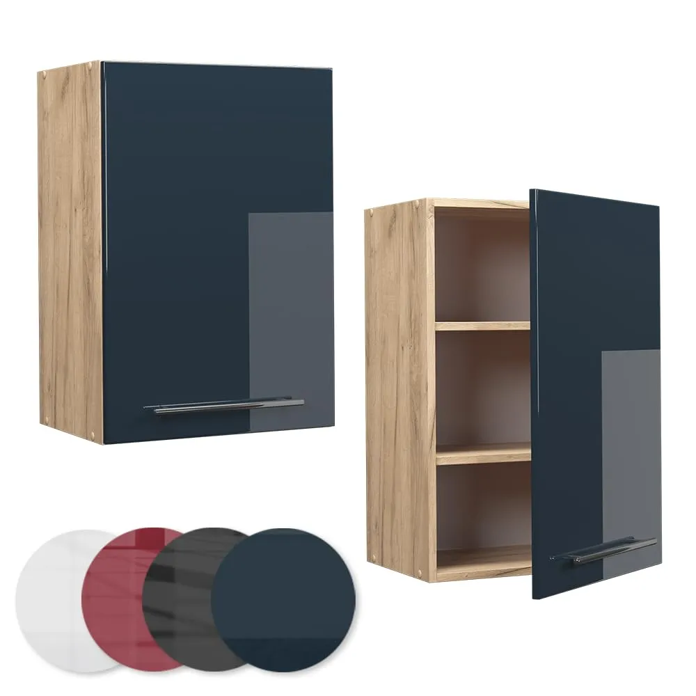Vicco Pensile da Cucina Fame-Line, Blu Scuro Lucido, 50 cm - immagine 5