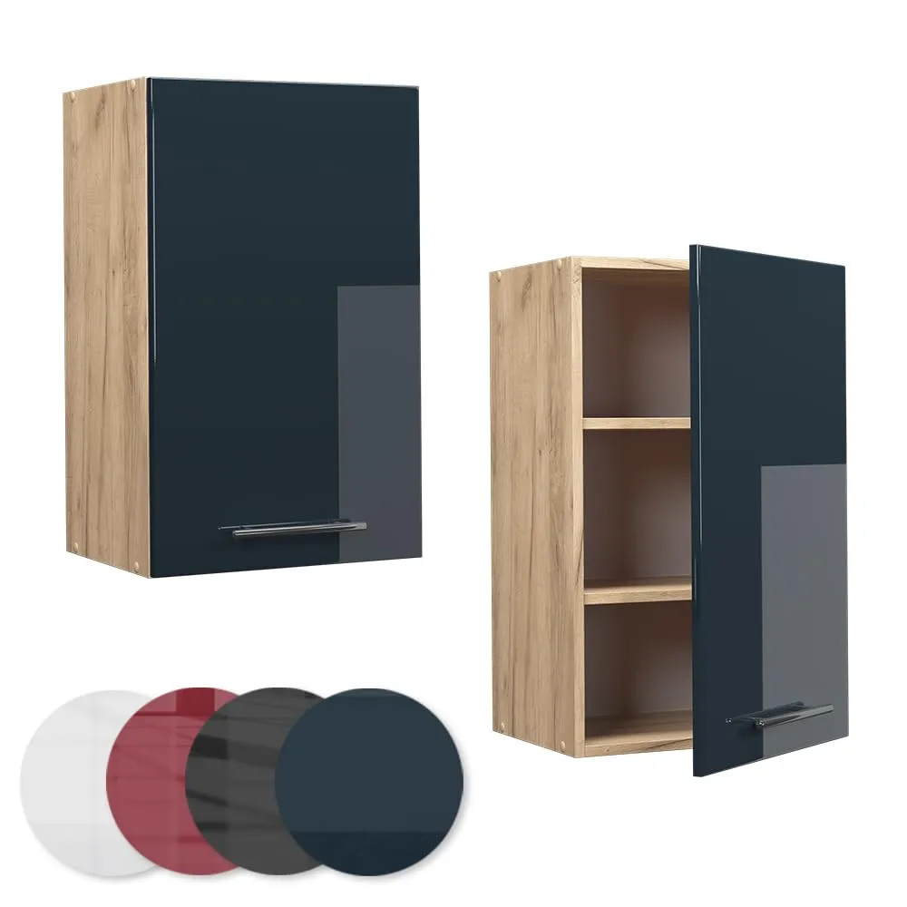 Vicco Pensile da Cucina Fame-Line, Blu Scuro Lucido, 45 cm - immagine 5