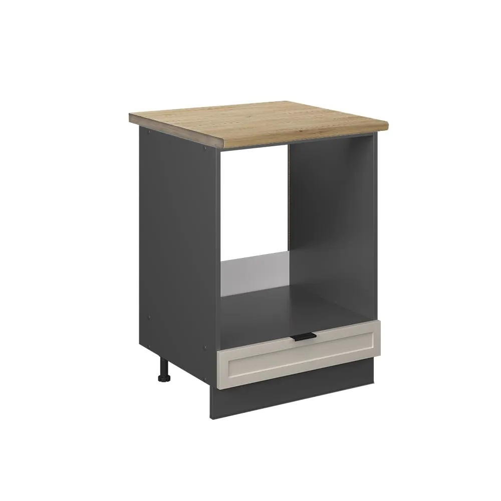 Vicco Mobile per forno da incasso Fame-Line, GrigioBeige, 60 cm - immagine 1
