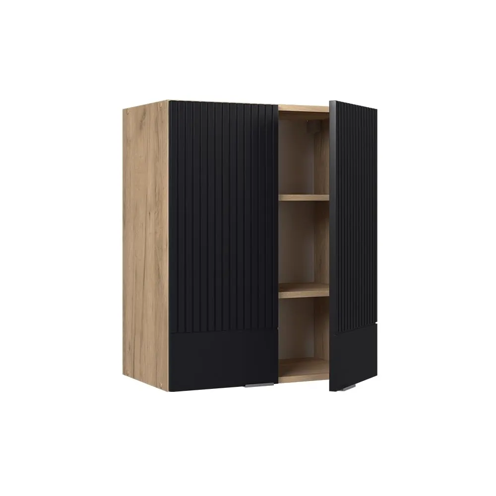 Vicco Pensile da cucina Fame-Line, Nero rigato, 60 cm - immagine 4