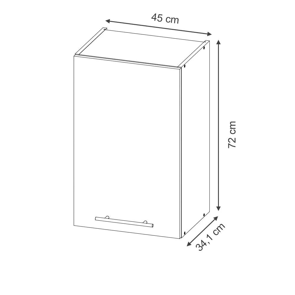 Vicco Pensile da cucina Fame-Line, Pannello in quercia, 45 cm - immagine 3