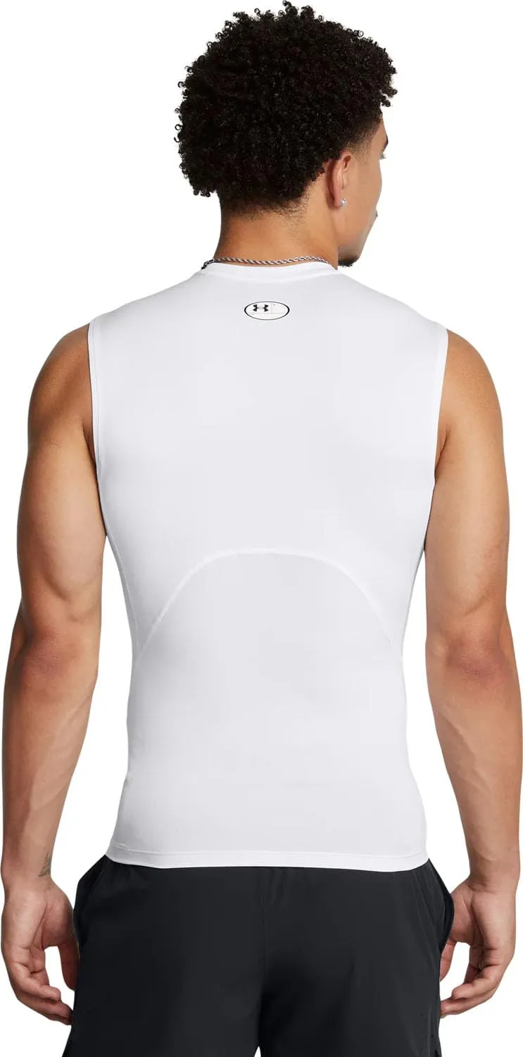 Under Armour Hg Armour Comp SL Men's Tank Top, Bianco (101), S - immagine 2