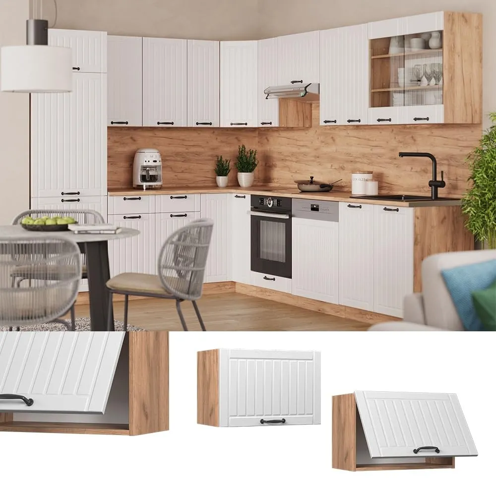 Vicco Pensile da cucina Fame-Line, Bianco Country, 60 cm - immagine 2