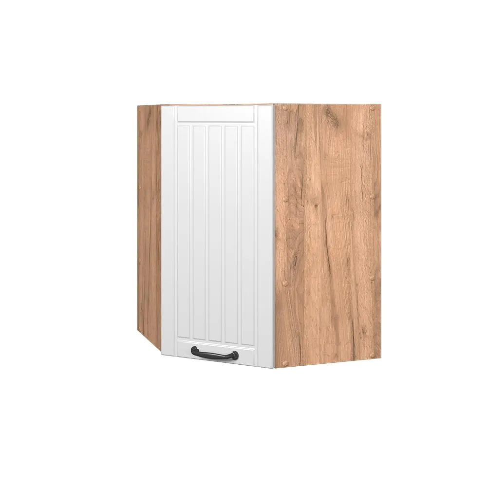 Vicco Fame-Line Mobile Angolare da Cucina, Bianco Country, 57 cm - immagine 1