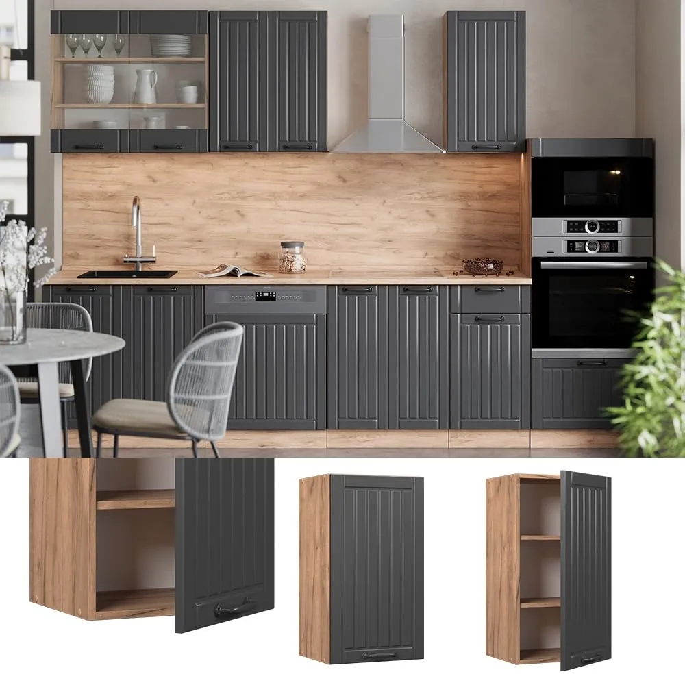 Vicco Pensile da cucina Fame-Line, Grigio scuro, 40 cm - immagine 2