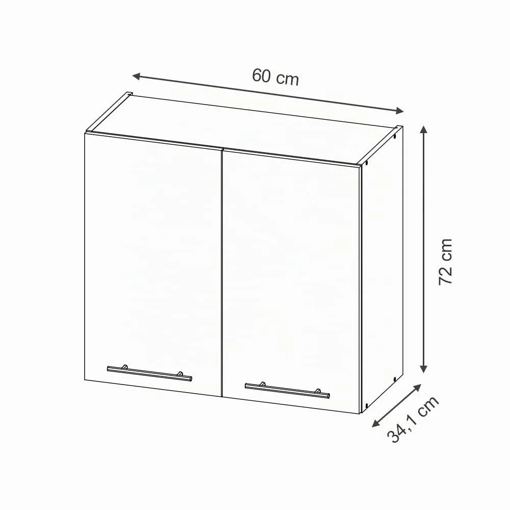 Vicco Pensile da Cucina Fame-Line, Rovere Dorato, 60 cm - immagine 3