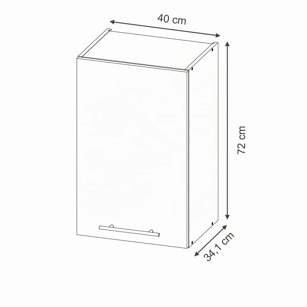 Vicco Pensile da cucina Fame-Line, Rovere dorato, 40 cm - immagine 2