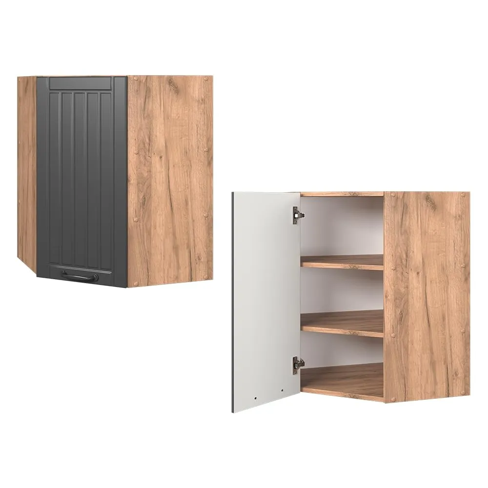 Vicco Mobile angolare da cucina Fame-Line, Grigio scuro, 57 cm - immagine 5