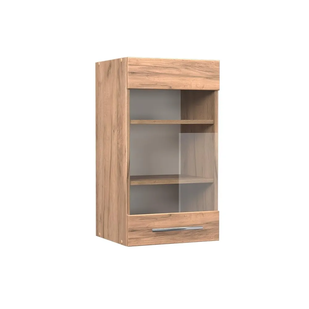 Vicco Mobile da cucina in vetro Fame-Line, Rovere dorato, 40 cm - immagine 1