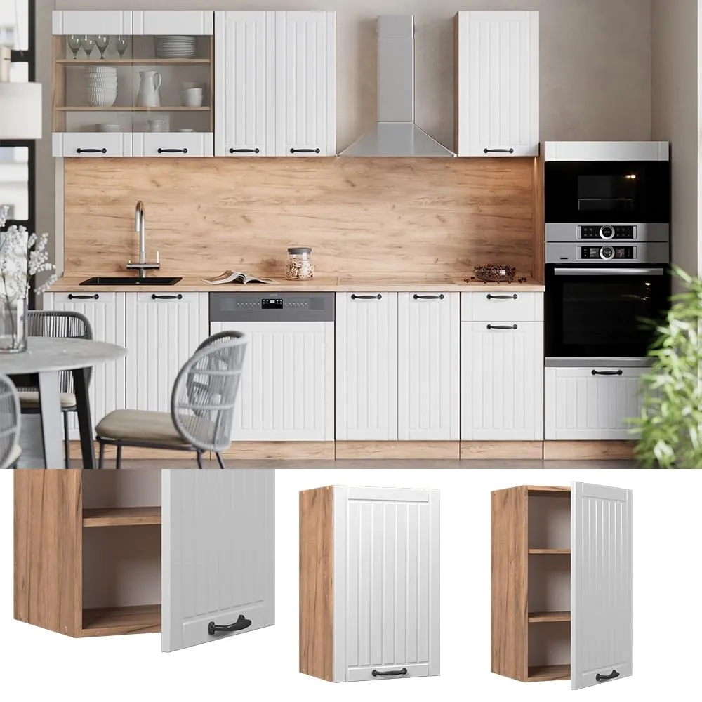 Vicco Pensile da cucina Fame-Line, Bianco Country, 45 cm - immagine 2