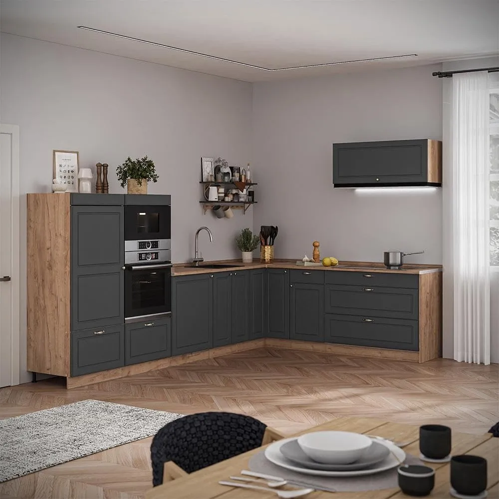 Vicco Pensile da Cucina Fame-Line Antracite/Rovere 100 cm - immagine 4