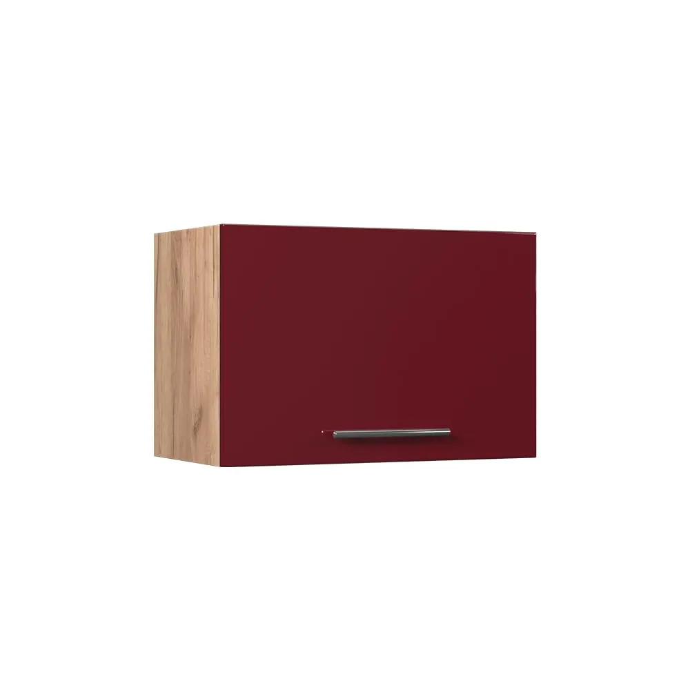 Vicco Pensile da cucina Fame-Line, Bordeaux lucido/Rovere dorato, 60 cm - immagine 1