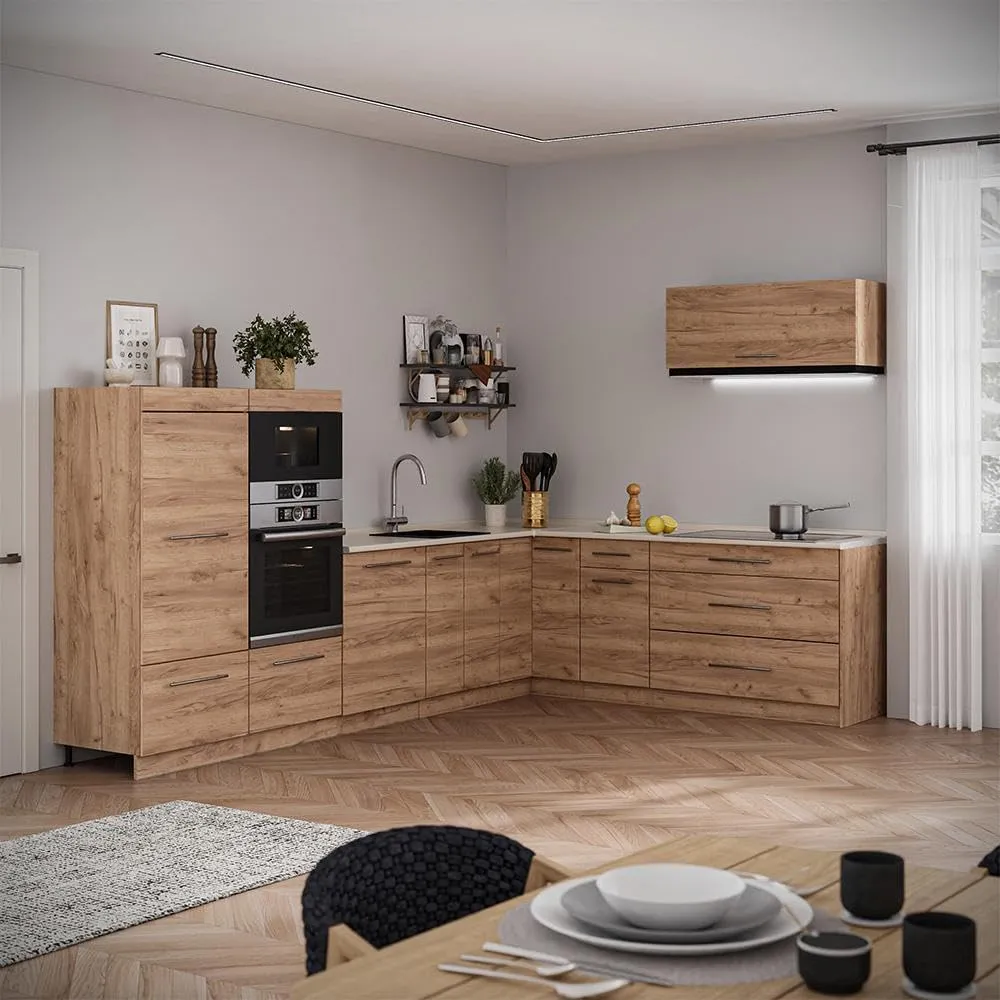 Vicco Pensile da cucina Fame-Line, Rovere dorato, 100 cm - immagine 4