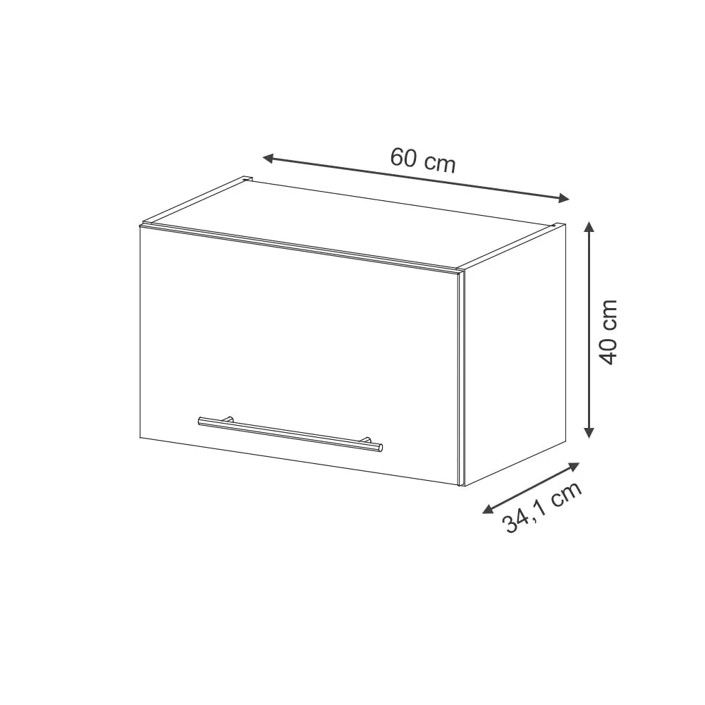 Vicco Pensile da Cucina Fame-Line, Bianco Country/Rovere Dorato, 60 cm - immagine 3