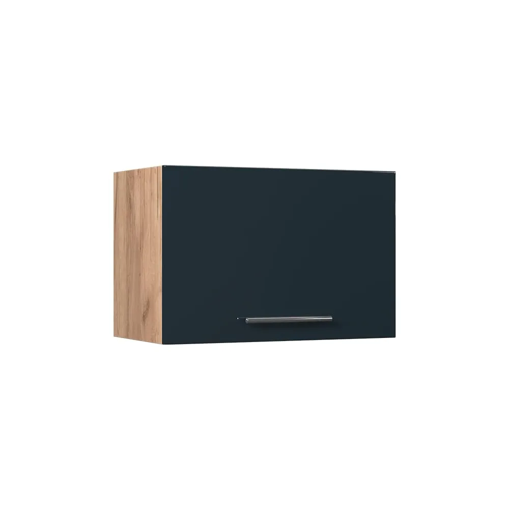 Vicco Pensile da Cucina Fame-Line, Blu Scuro Lucido/Rovere Dorato, 60 cm - immagine 1