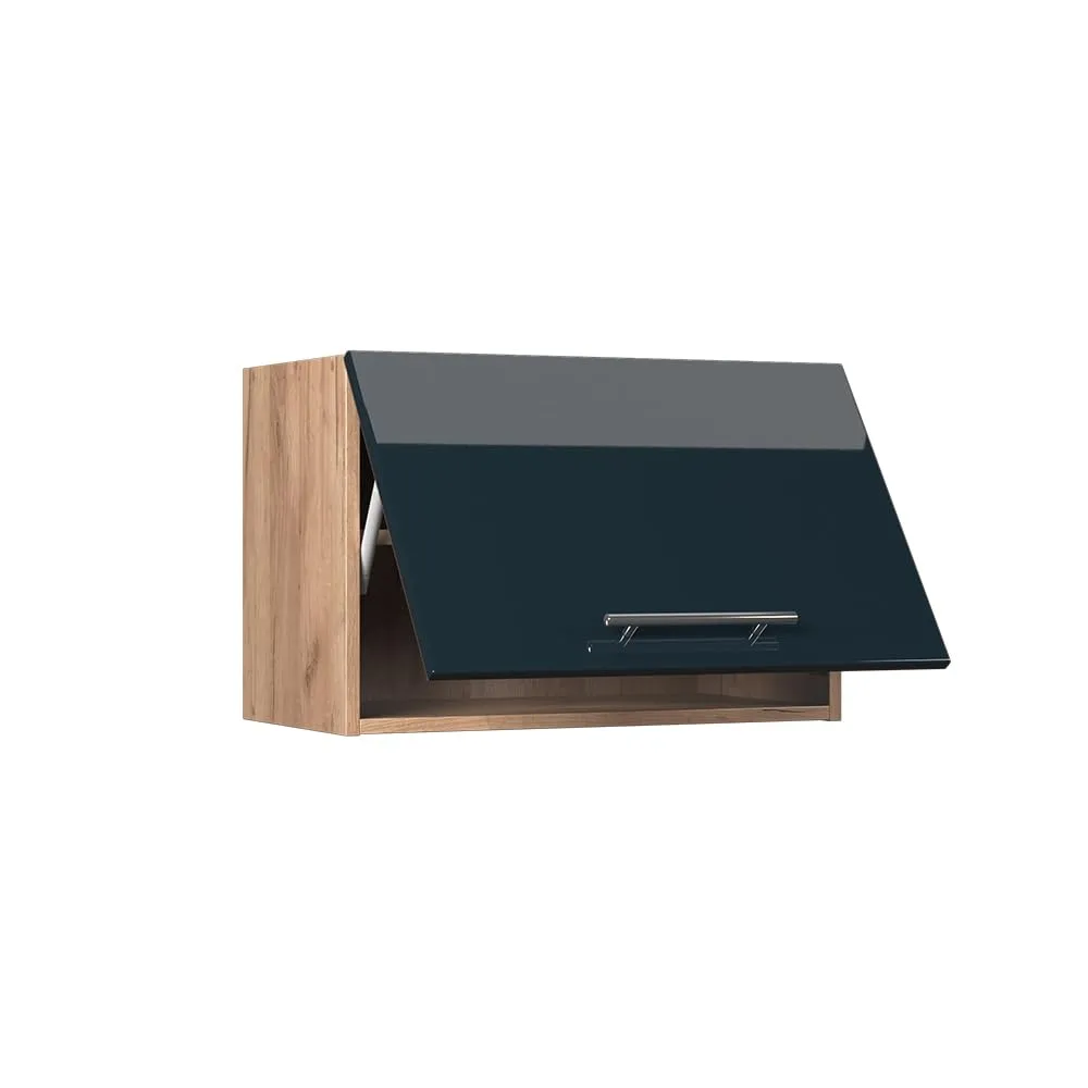 Vicco Pensile da Cucina Fame-Line, Blu Scuro Lucido/Rovere Dorato, 60 cm - immagine 5